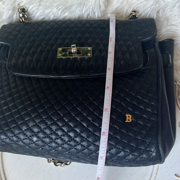 Black Bally Quilted Leather Shoulder Bag - Picture 12 of 14